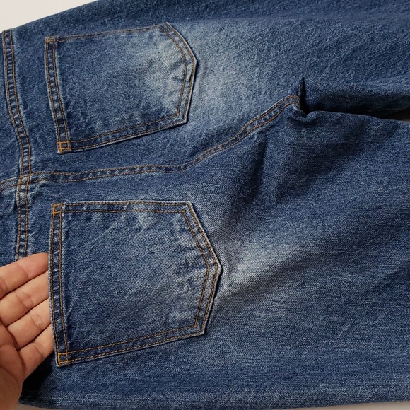 EVIDNT Los Angeles Reverse Cuff Cropped Jeans Women's Size Small - Picture 6 of 12